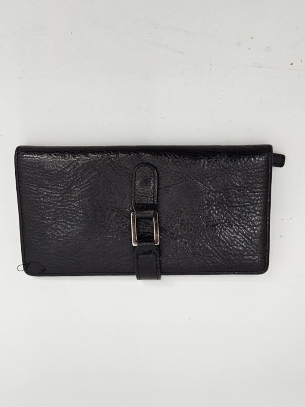 VTG Wilson Wallet Clutch Black Full Grain Leather Billfold Organizer Classic USA